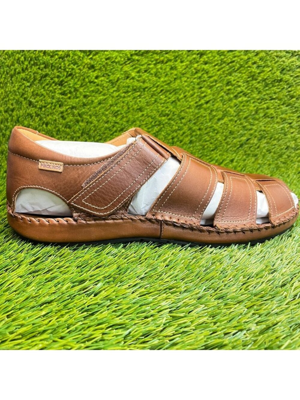 Pikolinos Tarifa Mens Size 12 Brown Beach Outdoor Casual Walk Fisherman Sandals
